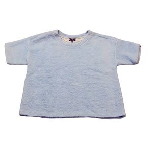 Lord & Taylor 424 Fifth short sleeve wool blend textured sweater size large